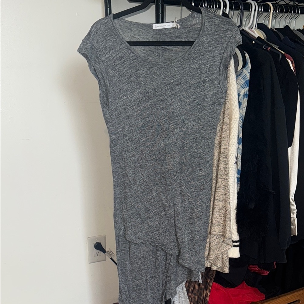 Alternative Gray Casual T-Shirt